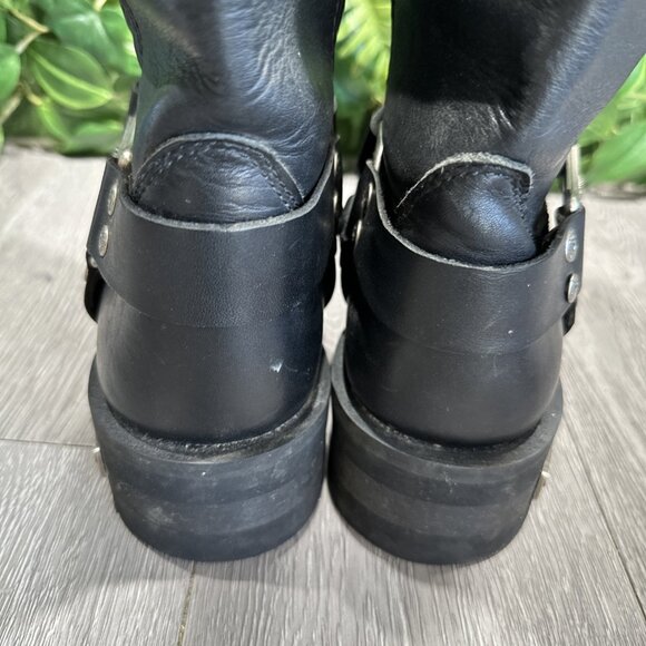 Harley Davidson Cambrelle Mega Harness Hi Biker Boots Square Toe Mens 11 91345 main image 7